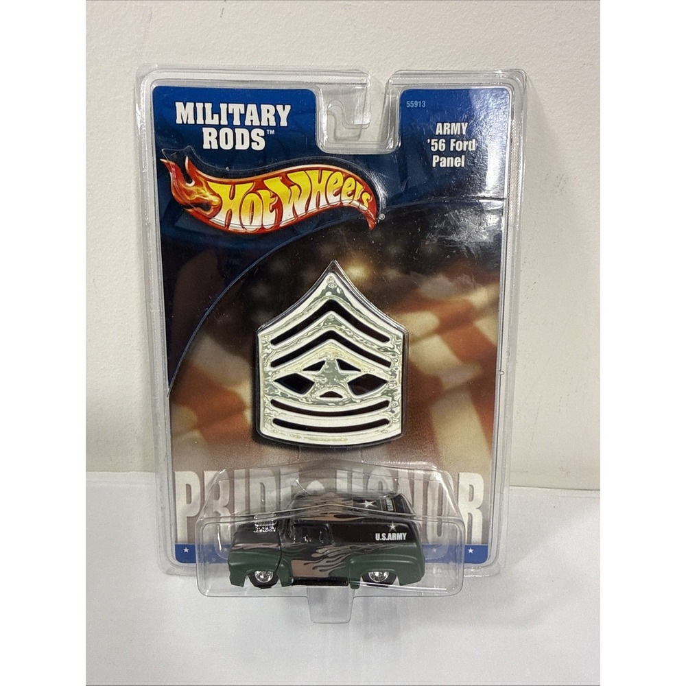 HOT WHEELS MILITARY RODS ARMY 1956 '56 FORD/KB TOYS EXCLUSIVE NEW